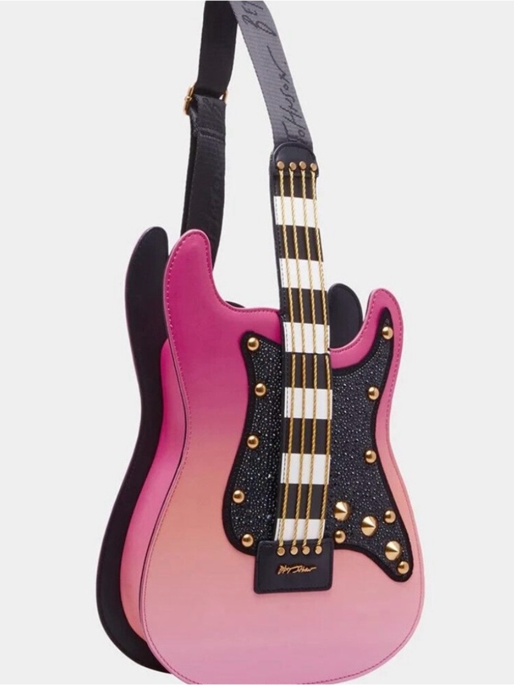 Betsey Johnson Kitsch Pretty
N' Funk Pink Electric Guitar
Crossbody Bag - Used